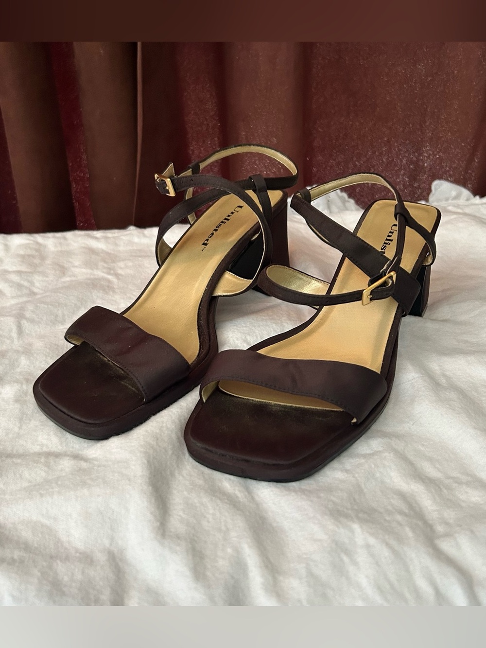 Unlisted Black Strappy Heels - Size 8